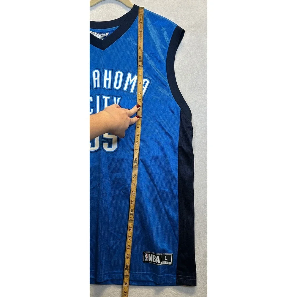 Adidas Kevin Durant Oklahoma City Thunder NBA Jersey Blue Mens Large 35 7794A